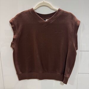 H&M Divided Brown V-Neck Top
